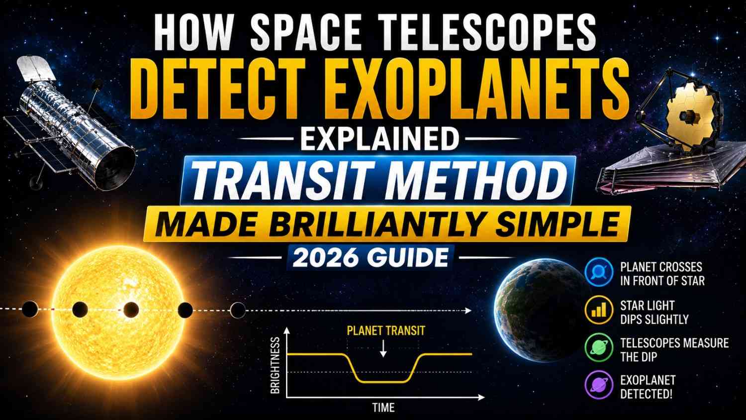 How space telescopes detect exoplanets