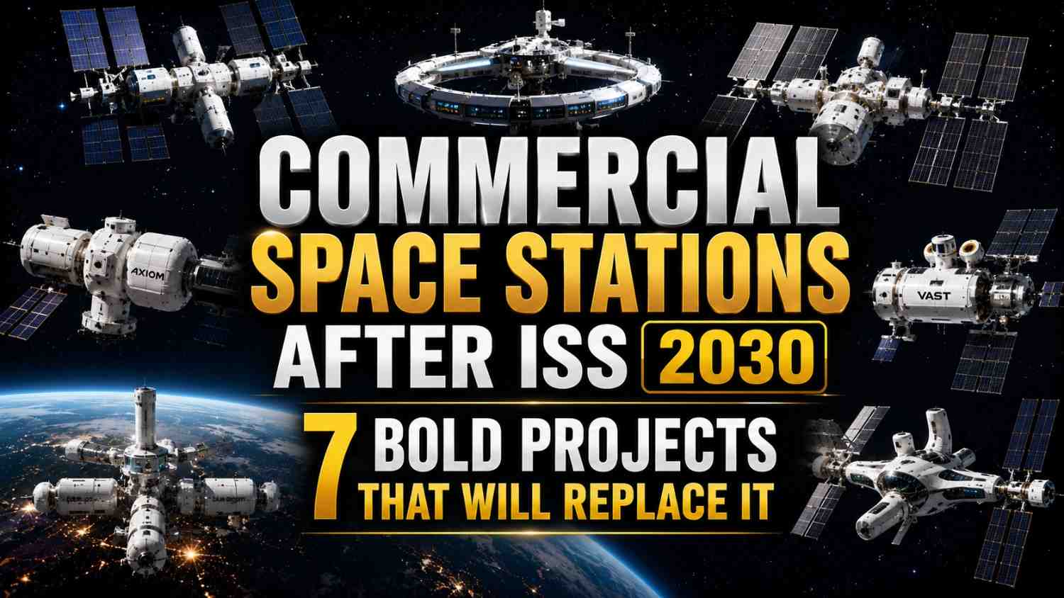 Commercial Space Stations After ISS 2030: 7 Bold Projects That Will Replace It