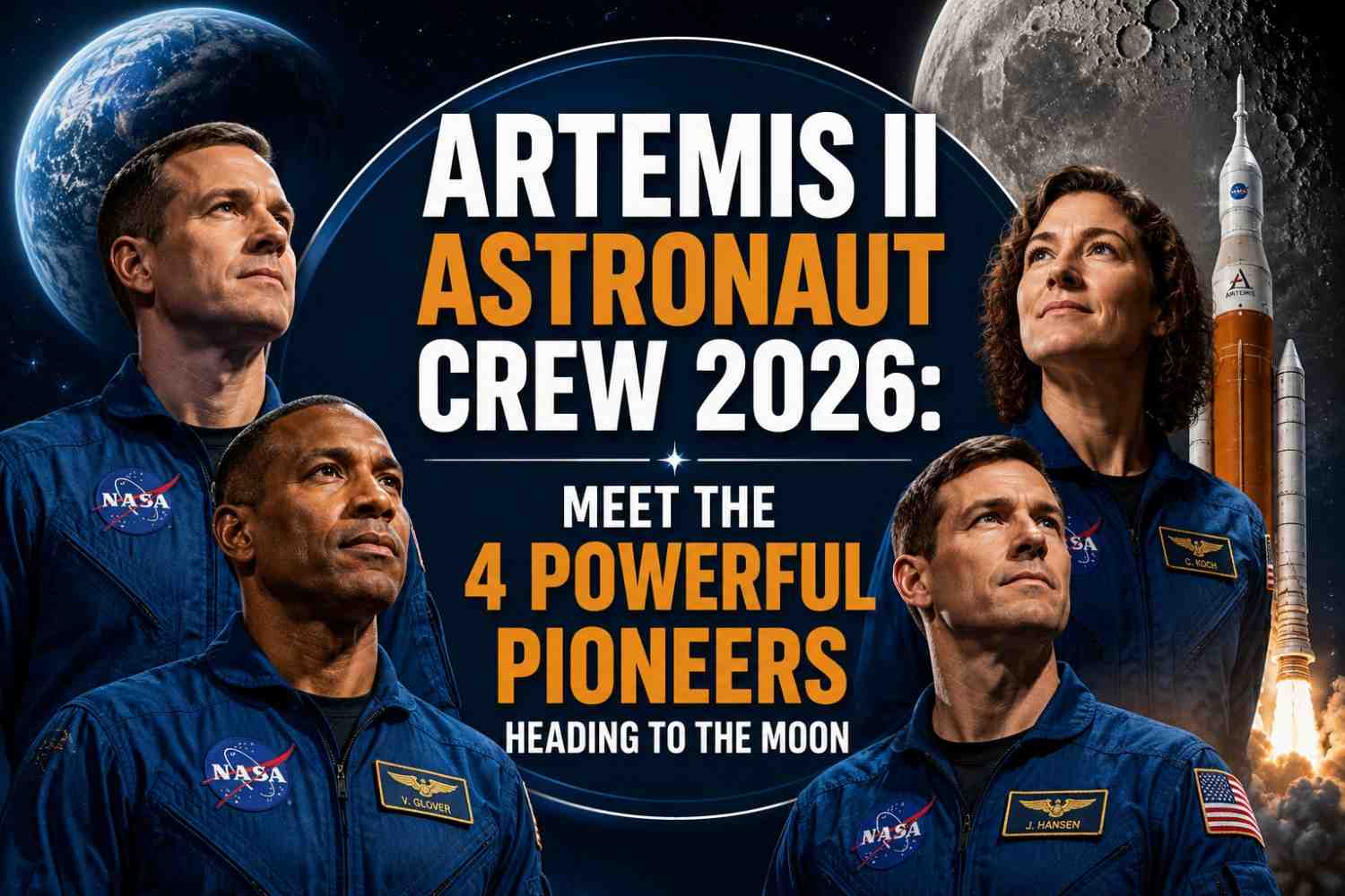 Artemis II Astronaut Crew 2026: Meet the 4 Powerful Pioneers Heading to the Moon