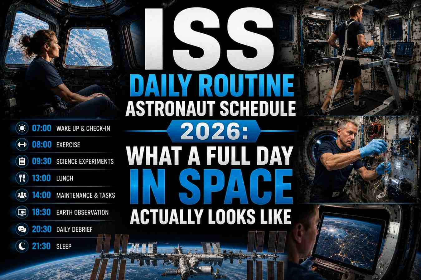 ISS Daily Routine Astronaut Schedule 2026: What a Full Day in Space Actually Looks Like