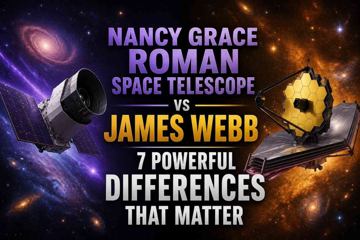 Nancy Grace Roman Space Telescope vs James Webb: 7 Powerful Differences That Matter