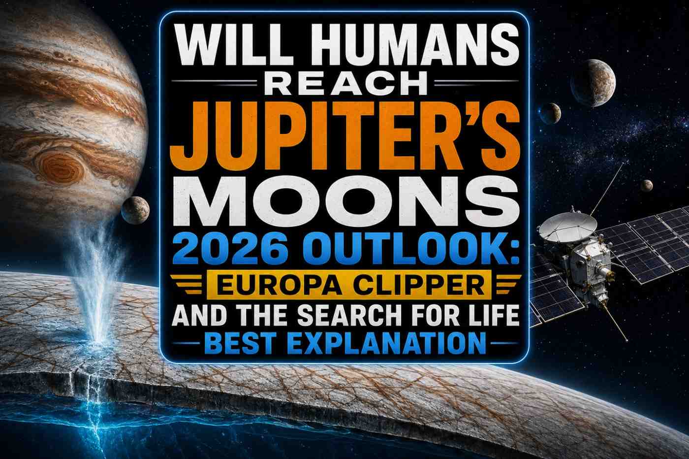 Will Humans Reach Jupiter’s Moons 2026 Outlook: Europa Clipper and the Search for Life Best Explanation