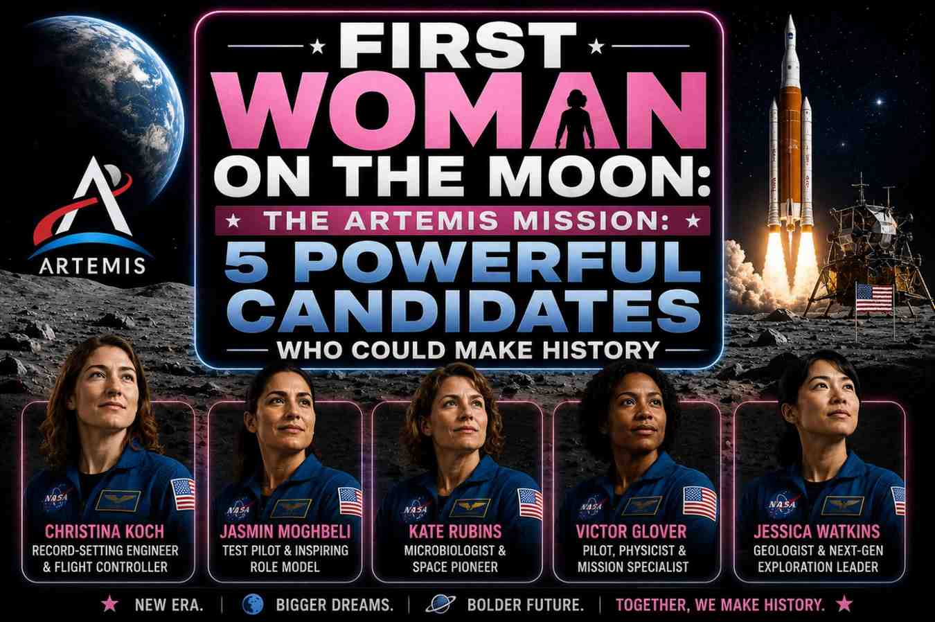 First Woman on the Moon: The Artemis mission: 5 Powerful Candidates Who Could Make History
