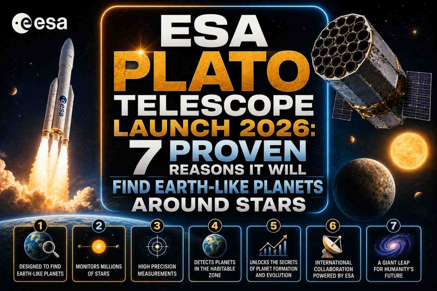ESA PLATO Telescope Launch 2026: 7 Proven Reasons It Will Find Earth-Like Planets Around Stars